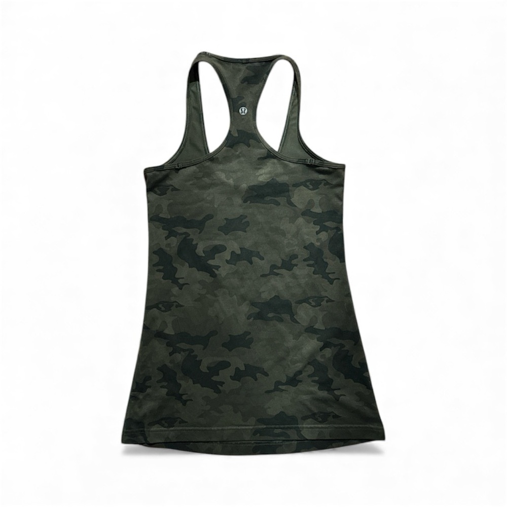 lululemon athletica Dark Green Camo Tank Top